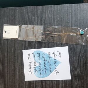 Brand New Cubic Zirconia Aquamarine necklace